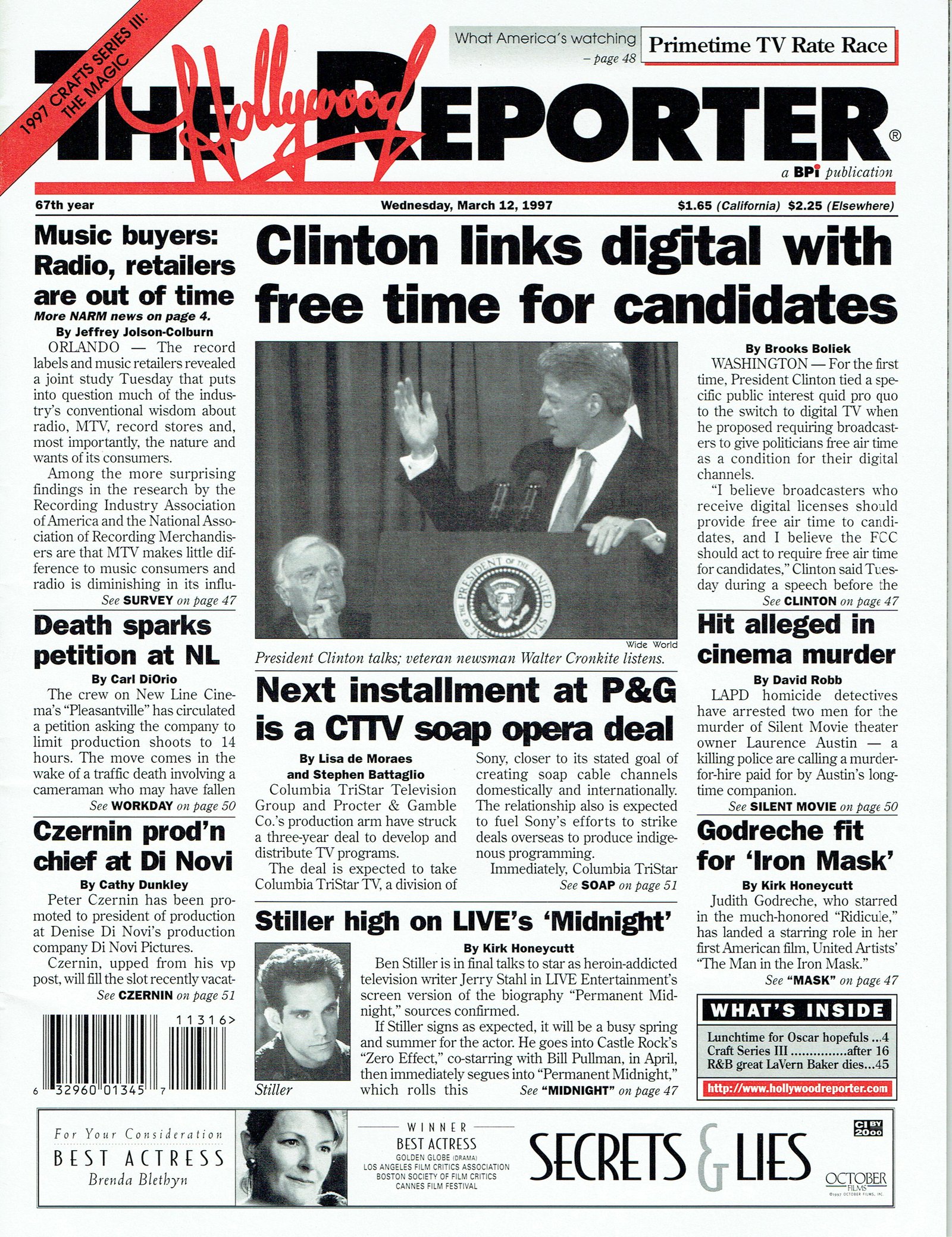 Breaking Out, The Hollywood Reporter, March 12, 1997