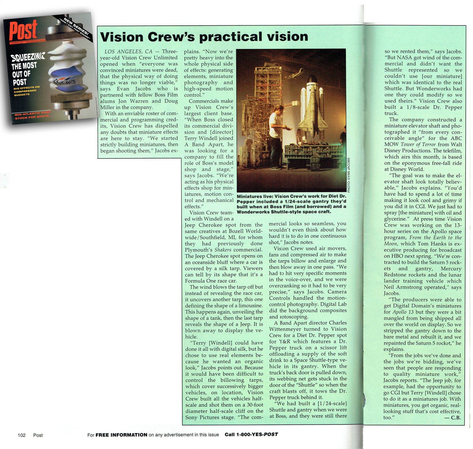 Vision Crew's practical vision, Post, October 16, 1997, p. 102